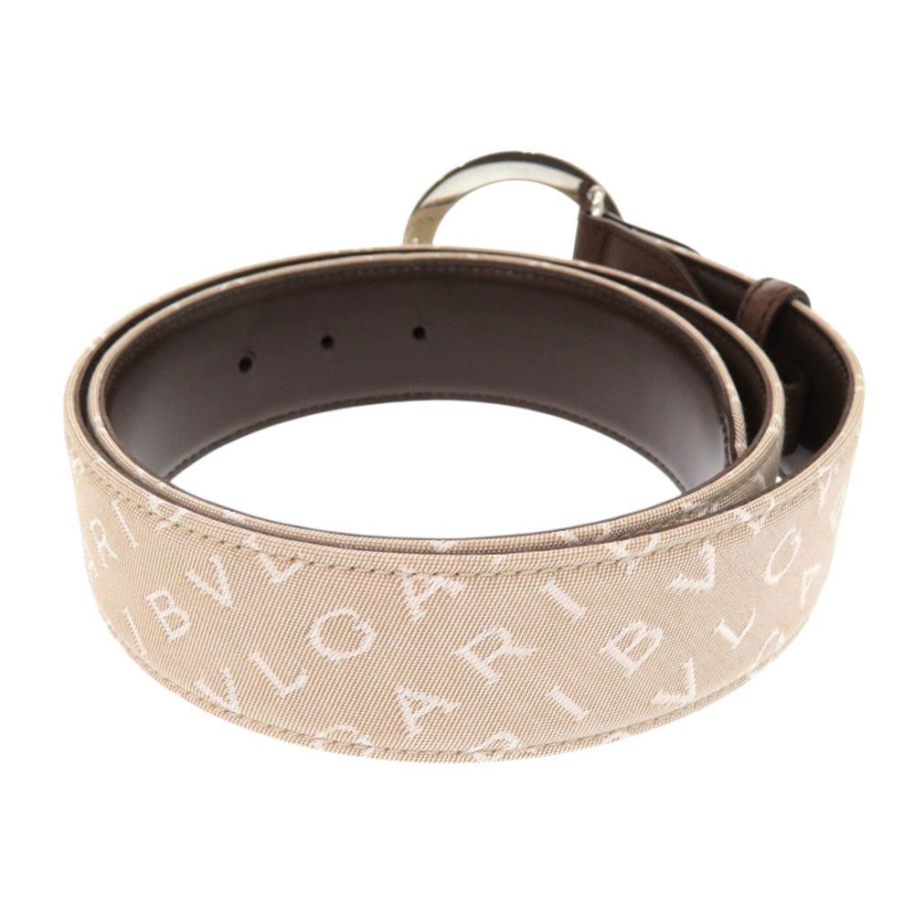 新品同様 ブルガリ ロゴマニア ブルガリブルガリ キャンバス レザー  