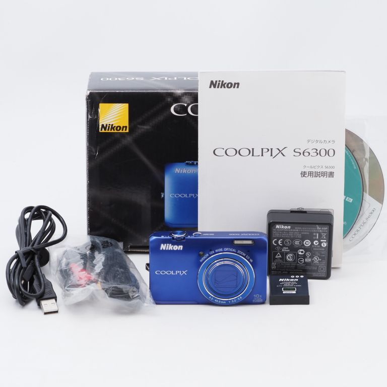 ファッションの Nikon デジタルカメラ 高画質 ニコン COOLPIX S6300BL ...
