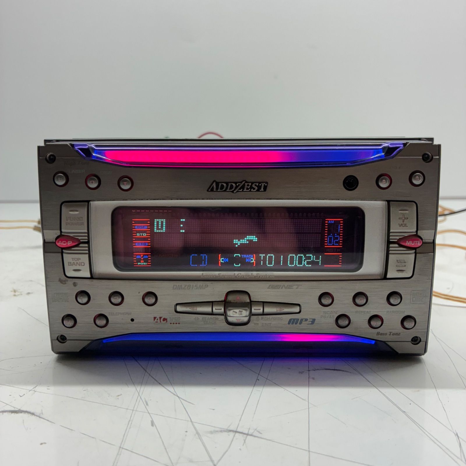 アゼスト ADDZEST クラリオン clarion DMZ815MP 2DIN カーオーディオ チューナー デッキ FM AM MP3 CD MD プレーヤー P70553