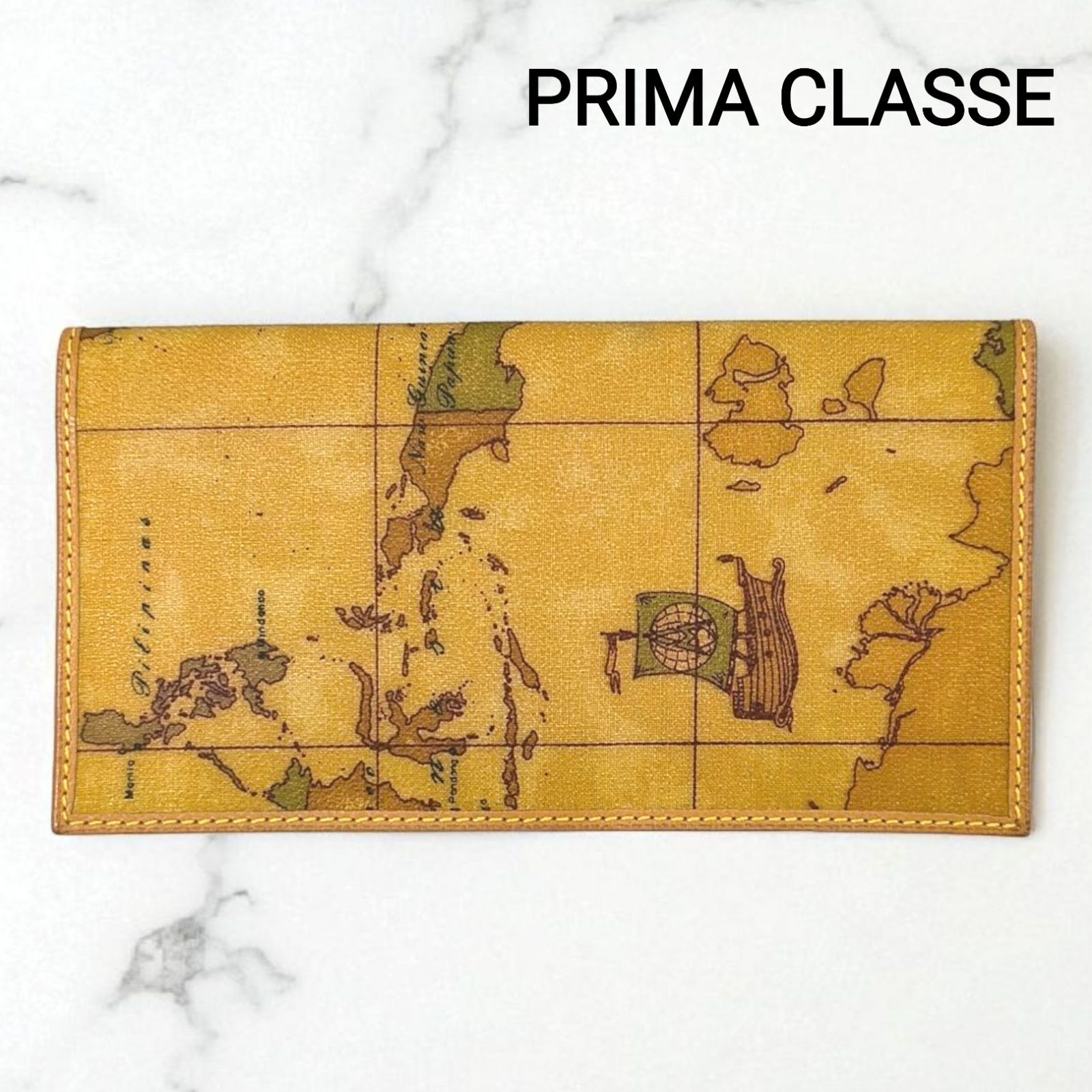 PRIMA CLASSE（プリマクラッセ） 地図柄 レザー長財布 プリマクラッセ 