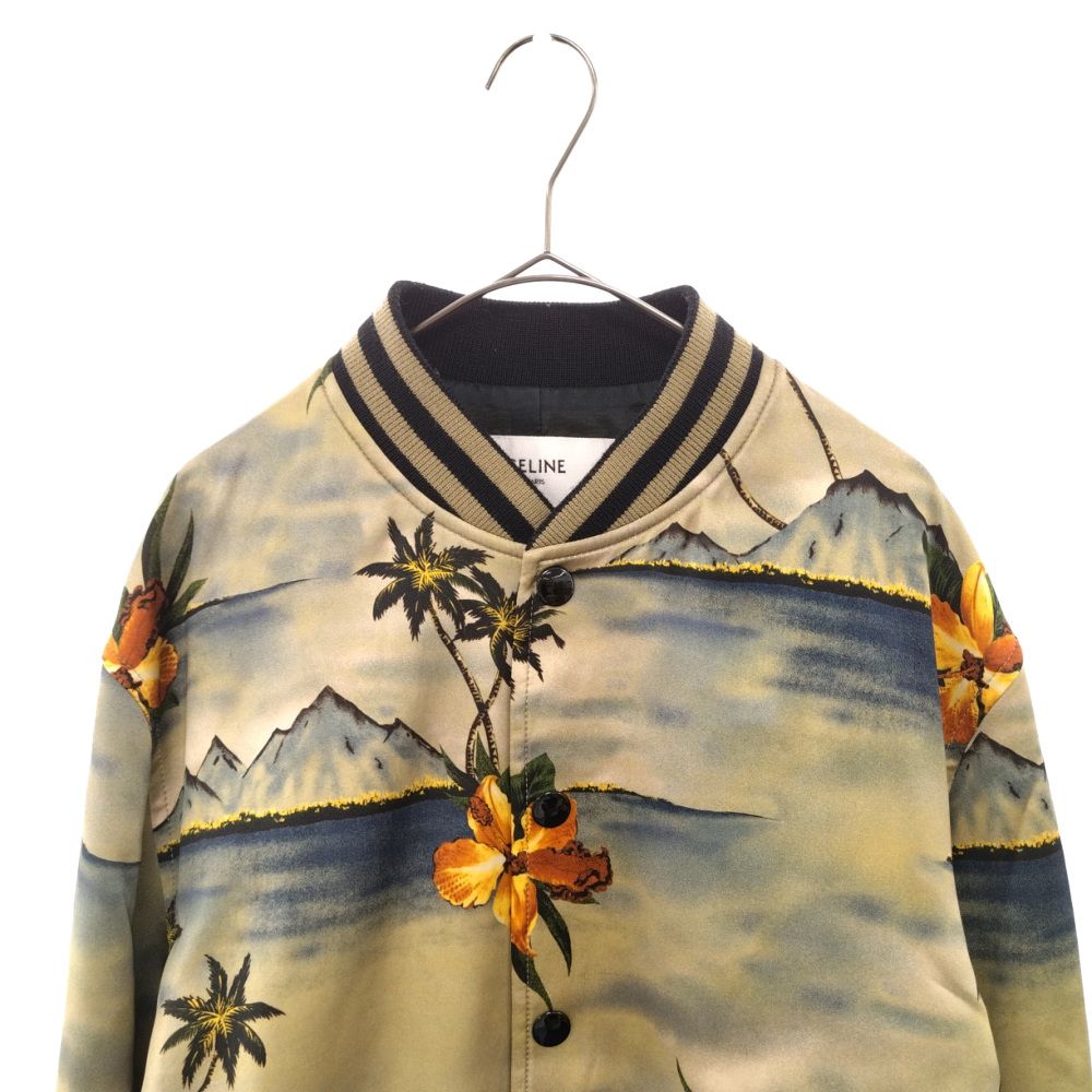 CELINE (セリーヌ) ハイビスカス総柄 テディジャケット