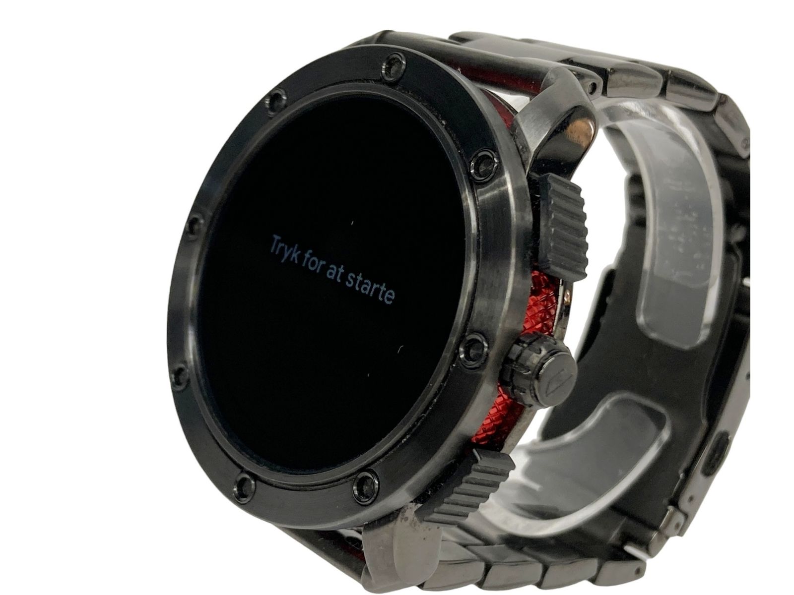 DIESELスマートウォッチ DW1001 DZT2017 メタルグレー レッド DIESELスマートウォッチ DW1001 DZT2017 メタルグレー レッド