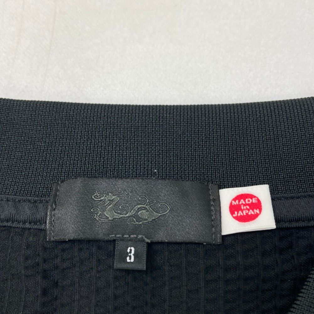 サイズ 3 DANCE WITH DRAGON ダンスウィズドラゴン シアサッカー 半袖ポロシャツ ブラック系 240101452178 ゴルフウェア メンズ ストスト LLC-HASEGAWATOSO_COM