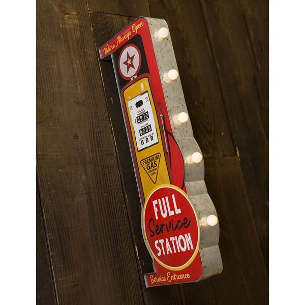 アメリカンクラシック LED Sign Full Service Station 看板 電飾看板