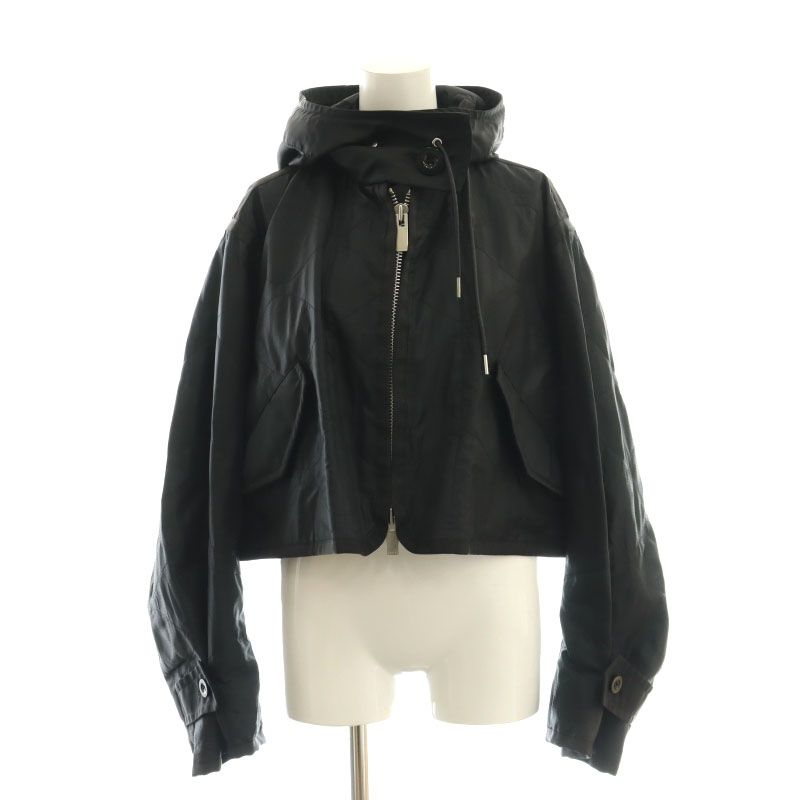 サカイ sacai Quilted Blouson ブルゾン ジャケット クロップド丈 ナイロン 1 黒 |MI OS SH