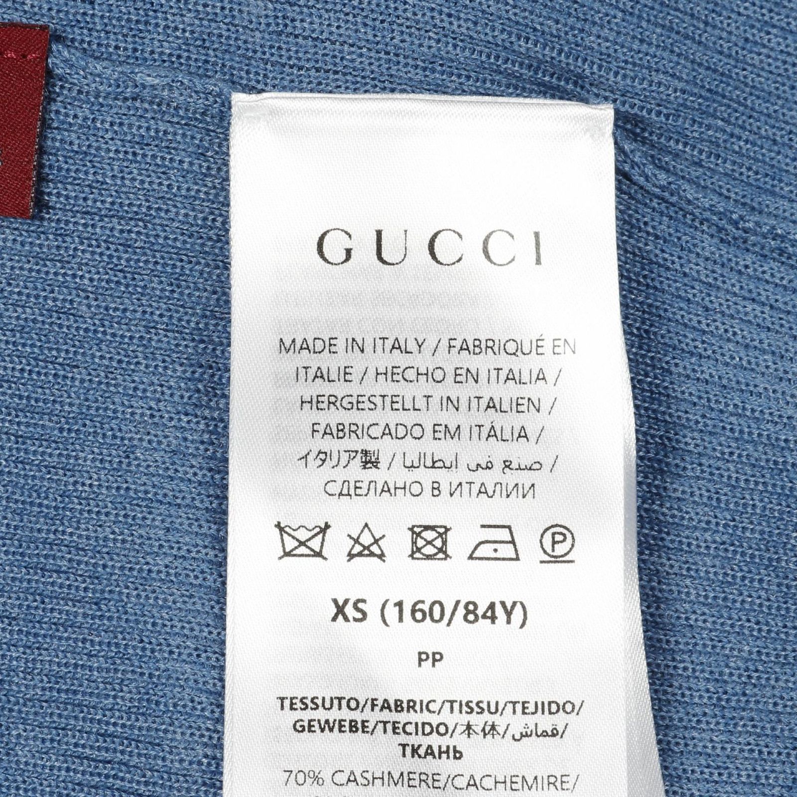  グッチ GUCCI ポロシャツ シェリーライン カシミヤ シルク ニット レディース 長袖 ポロシャツ
