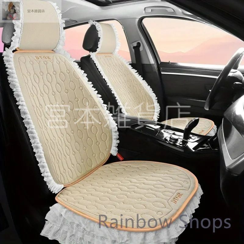 【限定品】 車用フロアマット パール フリル お洒落 おしゃれ 花 ブラック ピンク かわいい シンプル セール商品再値下げ中。