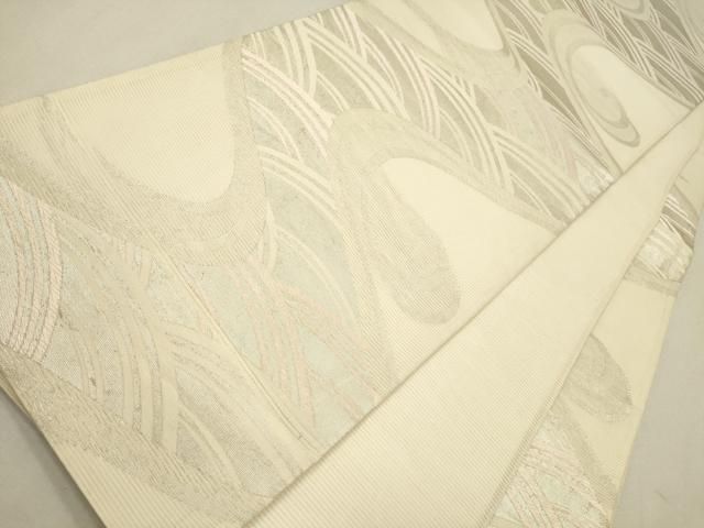 平和屋着物＊夏物　全通柄袋帯　モール織　横段文　上代28万　正絹　逸品　DABD6688cm 平和屋着物＊夏物 全通柄袋帯 モール織 横段文 上代28万 正絹 逸品
