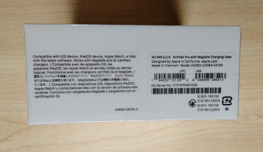 AirPodsPro本体MagSafe充電ケース付MLWK 3 JA AirPods本体 ワイヤレスイヤホン 骨伝導イヤホン