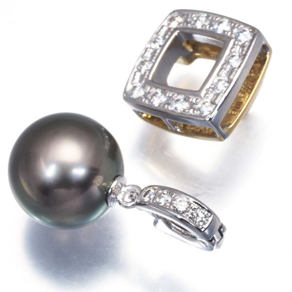 TASAKI タサキ ペンダントトップ ブラックパール 真珠 10.3mm