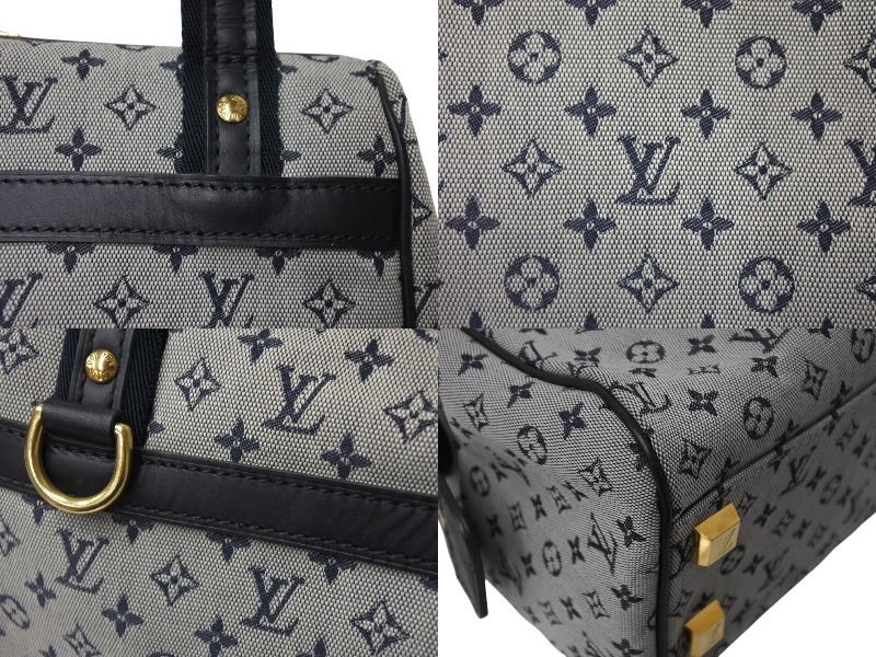 LOUIS VUITTON ルイヴィトン ジョセフィーヌPM ハンドバッグ M92214 モノグラム ミニ ネイビー グレー 美品 中古  4c070899 - メルカリ