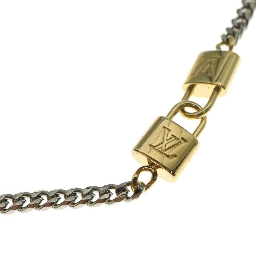 LOUIS VUITTON ルイ・ヴィトン ネックレスチェーン M00347 ルイヴィトン M00347 3IN1 グラスチェーン ネックレス パドロック LV