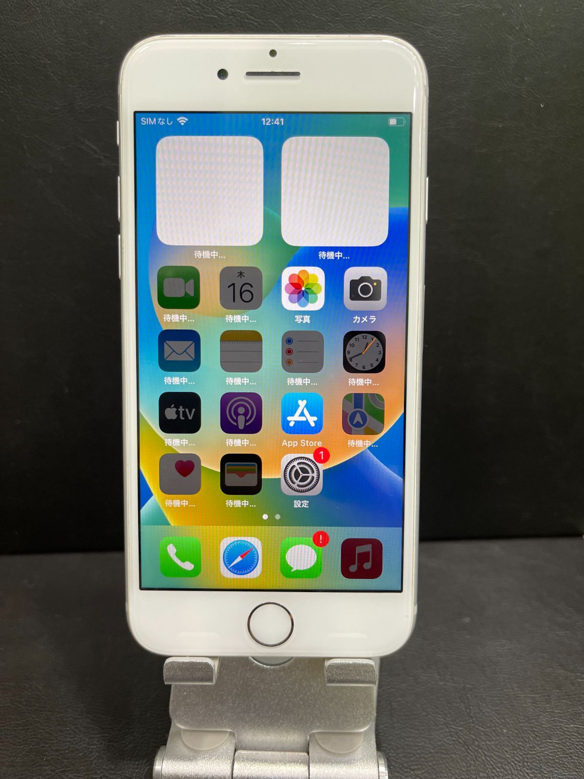 iPhone8 64GB SIMロック解除済み ホワイト SIMロック解除 バッテリー