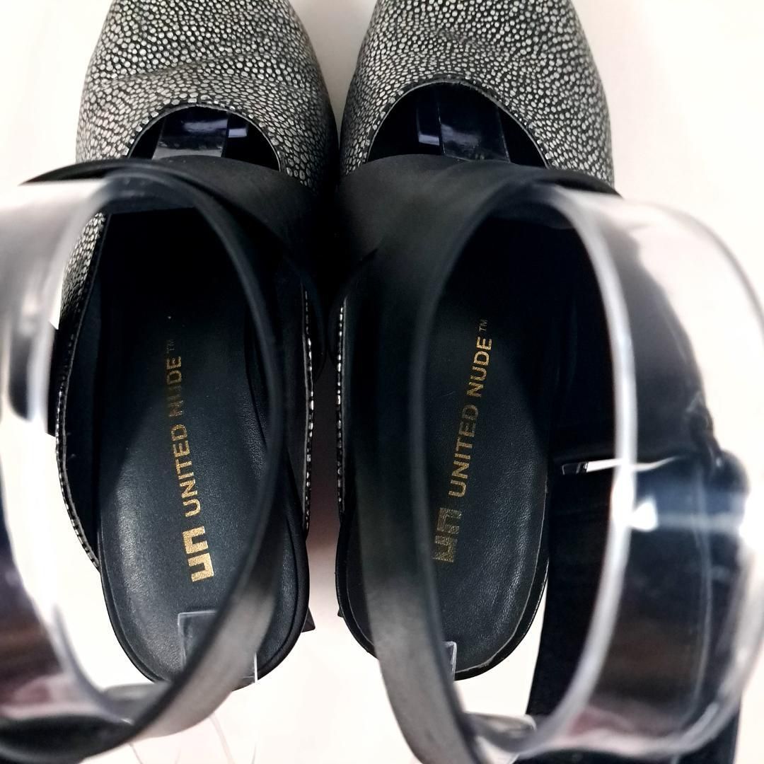 UNITED NUDE ポインテッドトゥ ストラップ 替えリフトあり サンダル UNITED NUDE ポインテッドトゥ ストラップ 替えリフトあり