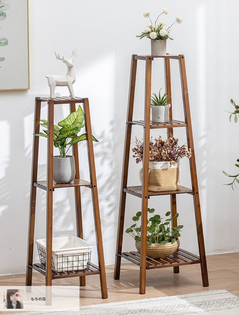 ☆ 植物棚飾り台 花台 収納 玄関 飾り 収納ラック 高さ 141cm 東谷