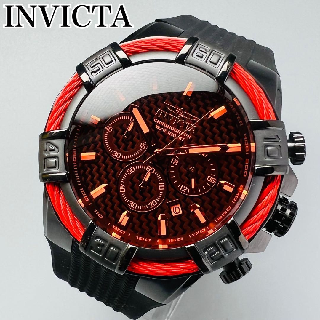 5％OFF 腕時計 INVICTA インビクタ レッド 新品 ケース付属 ボルト