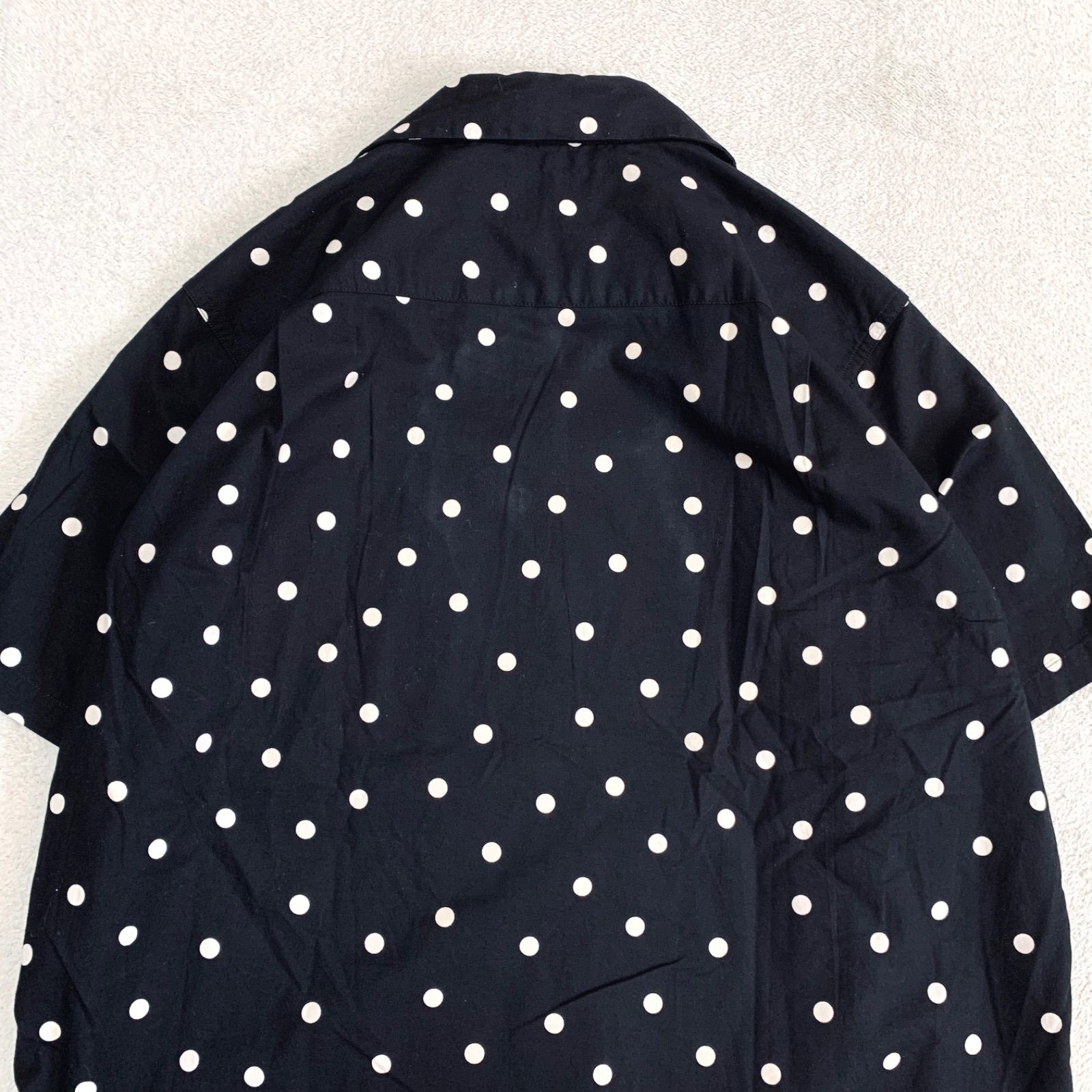 WACKO MARIA Dots Hawaiian Shirt Black 新品 WACKO MARIA/DOTS HAWAIIAN SHIRT（BLACK）［ドットハワイアン