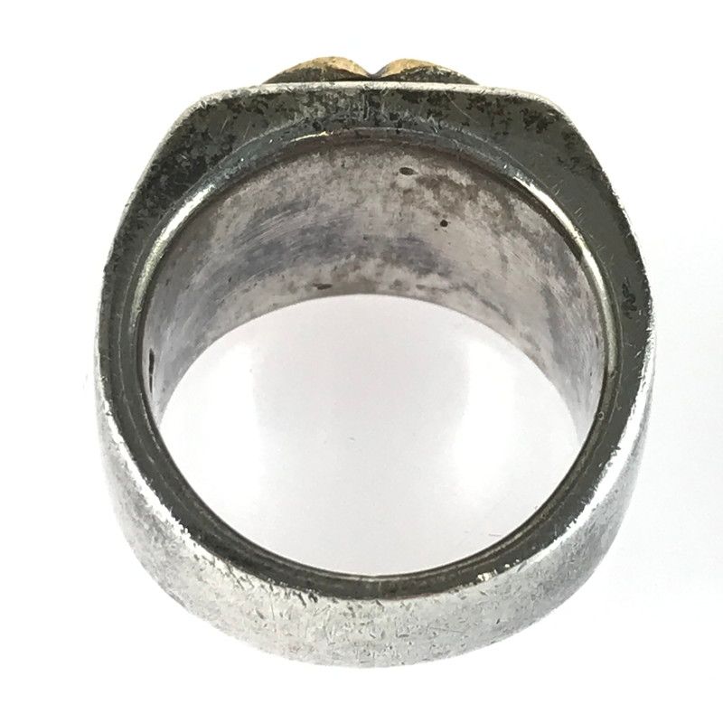 【水】 中古品】 NATIVE SV925 2TONE SUN BURST WHEEL RING サン