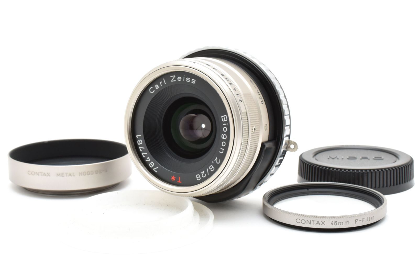 Contax Carl Zeiss Biogon T 28mm F2.8 レンズ（Contax G1/G2 用