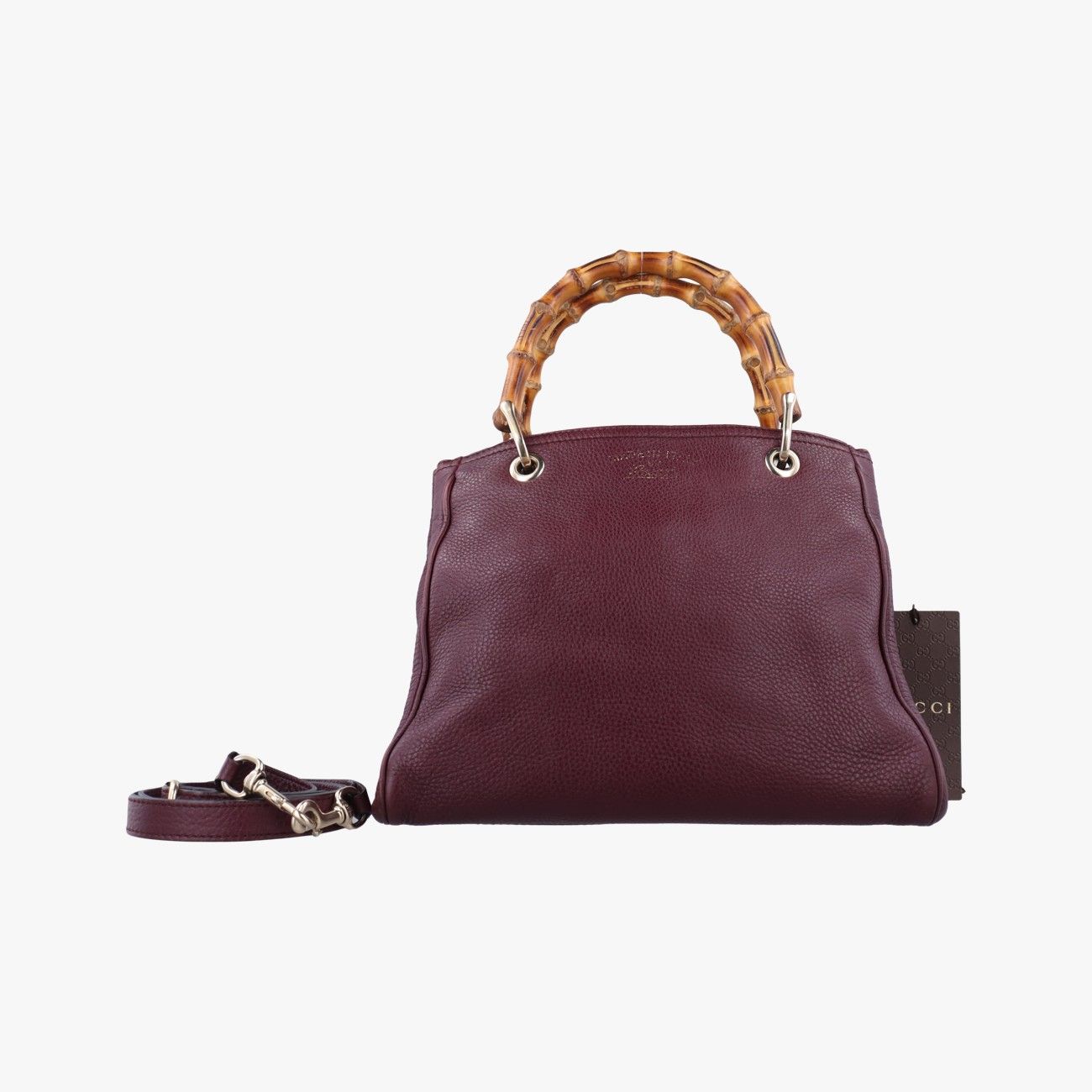 グッチGucciバンブーショッパー パープル レザー 336032 D016837880