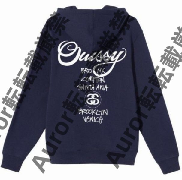 💕 STUSSY WORLD TOUR ZIP HOOD ステューシー スウェット パーカー ジップアップ ベーシックロゴ - メルカリ