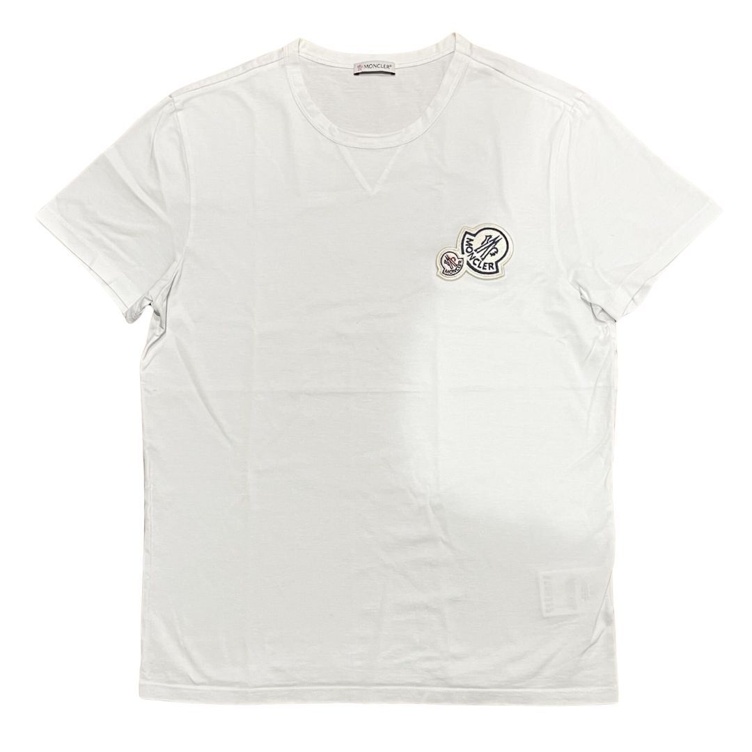 新品同様］モンクレールダブルワッペンTシャツホワイトM