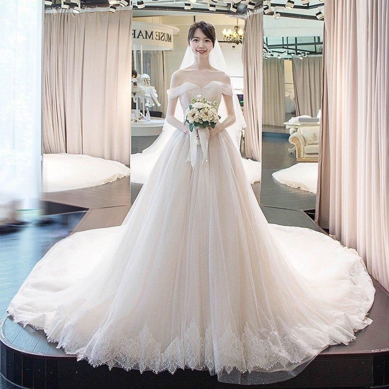 ウエディングドレス aライン 白 レース 安い ウェディングドレス 花嫁 イブニングドレス 結婚式 パーティードレス 二次会 ブライダル ロン