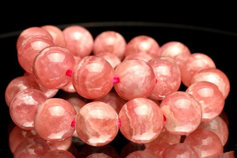 1点物】艶感◇アルゼンチン産 インカローズ 7mm ブレスレット