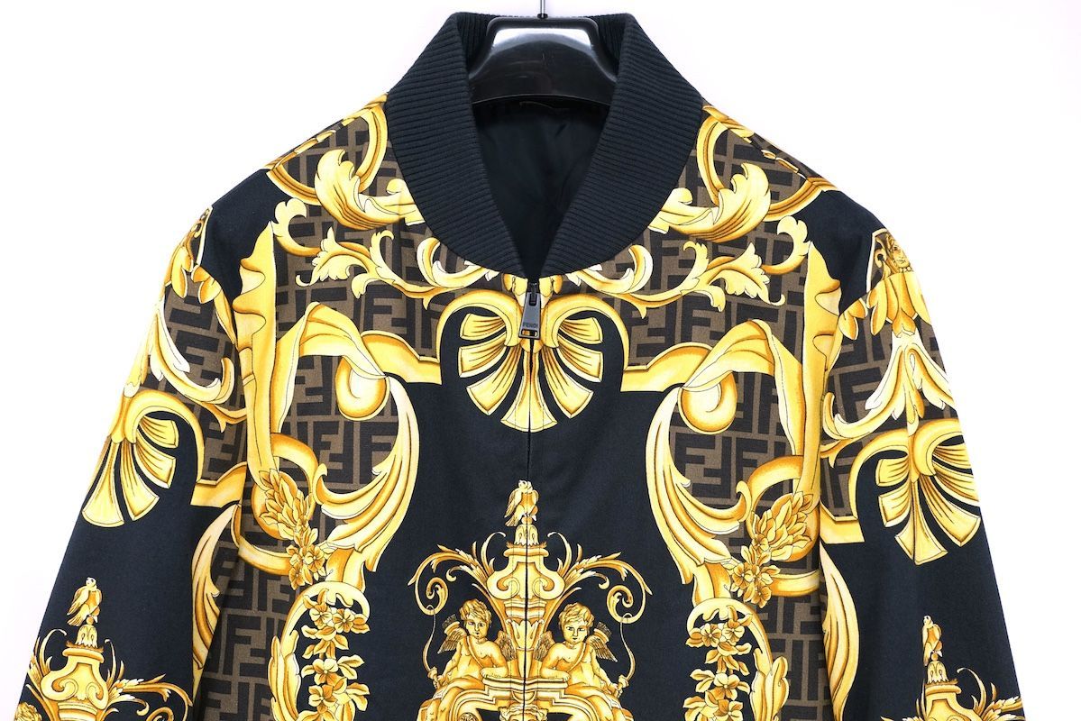 FENDACE ボンバージャケット ブルゾン 美品 FENDACE フェンダーチェ FENDIフェンディ by Versace