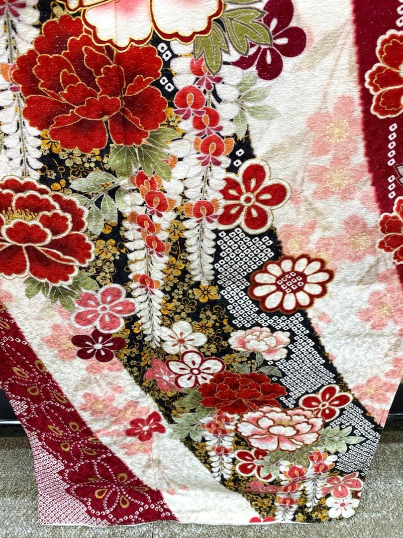 振袖 豪華 金駒 金彩 銀通し 身丈158cm 撥水加工済 MO2946