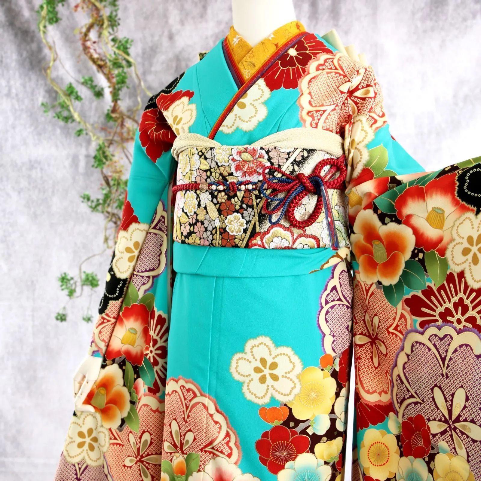 ☆リリー☆成人式 正絹振袖フルセット ☆リリー☆成人式 振袖フル