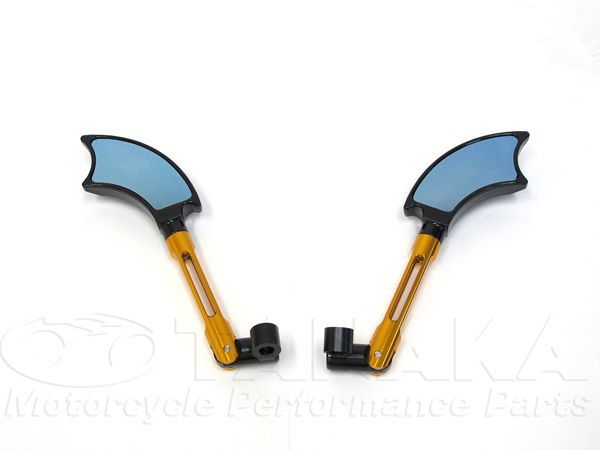 [ca911]バットウイングミラー　イエロー