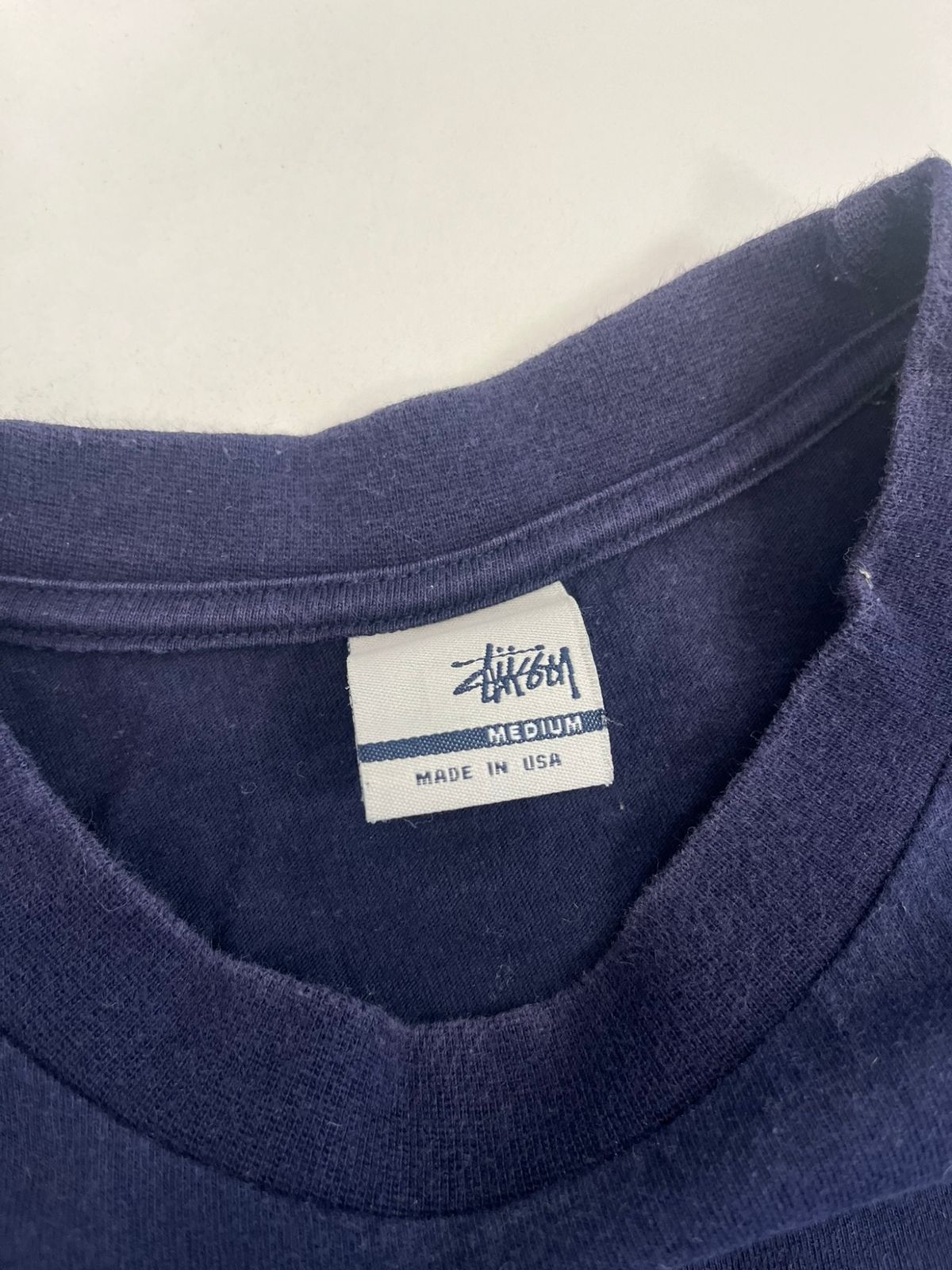 90s old stussy フェード　ナス紺　usa製　銀タグ　 y2k 90s old stussy フェード ナス紺 usa製 銀タグ y2k - メルカリ