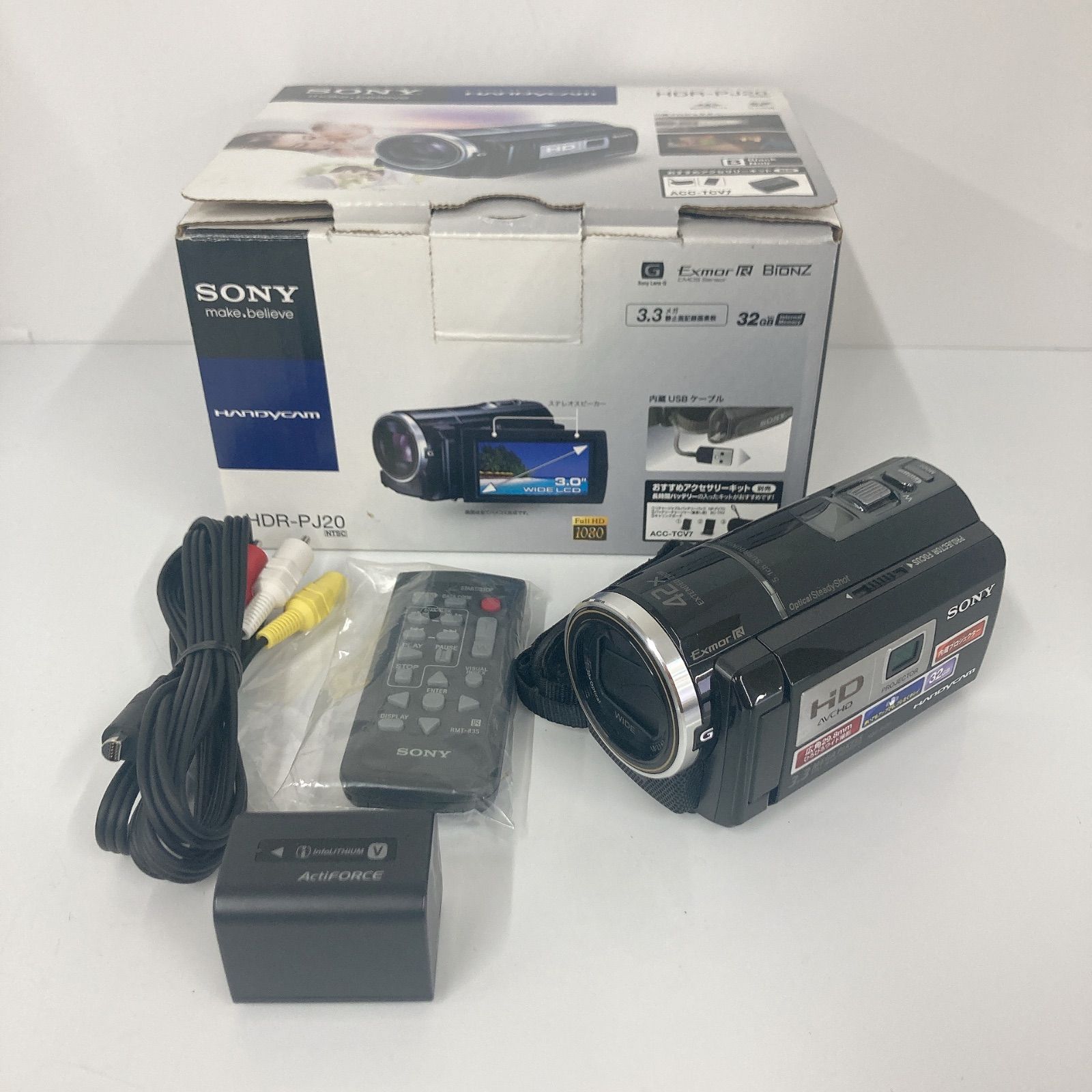 SONY HDR-PJ20 sonyデジタルHDビデオカメラHDR-PJ20プロジェクター付き