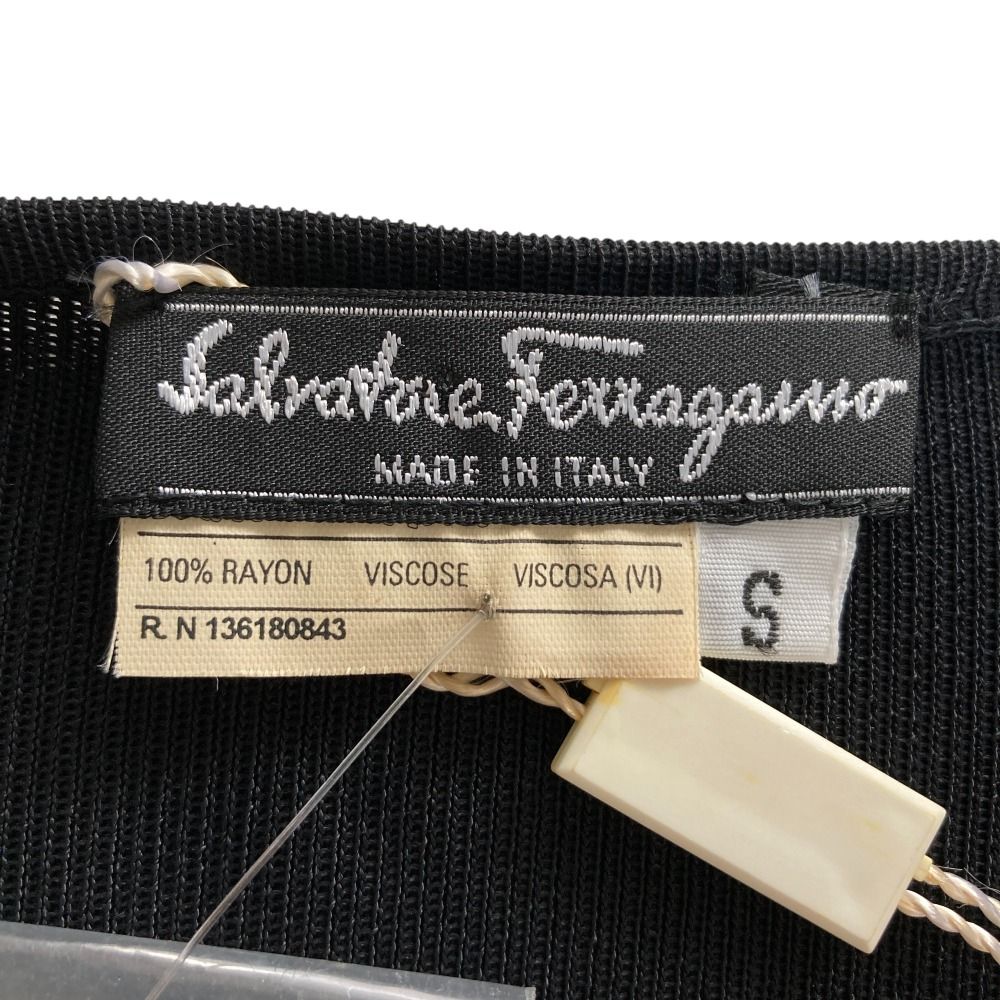 再値下げ♪サルヴァトーレフェラガモ♪レディース♪M♪長袖ニットワンピース♪シルク 未使用 Salvatore Ferragamo サルヴァトーレフェラガモ ニット