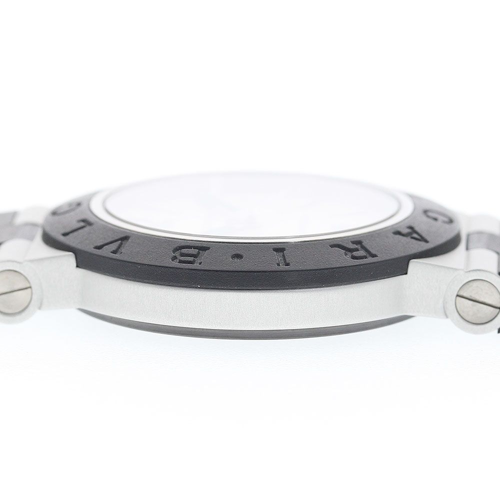 ブルガリ BVLGARI AL38A アルミニウム デイト 自動巻き メンズ美