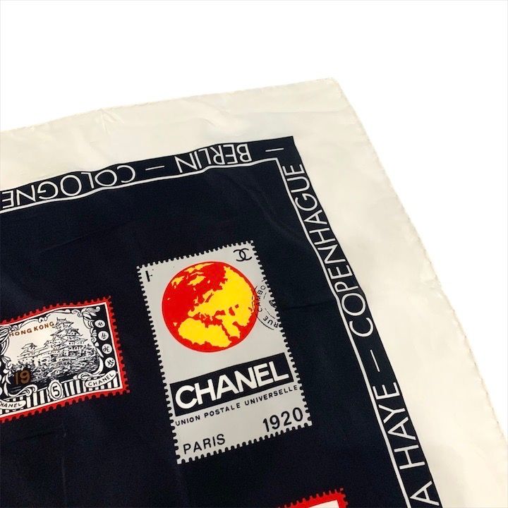 良品 シャネル スカーフ ココマーク スノーフレーク シルク ホワイト タグ付き 良品 CHANEL シャネル ココマーク 大判 スカーフ シルク 100