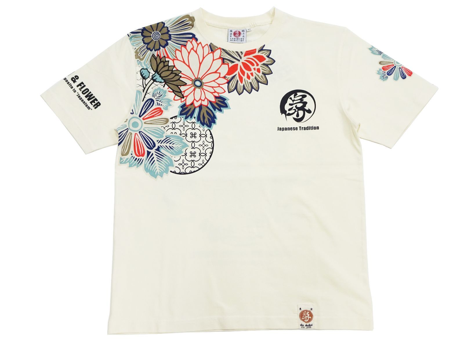 新品・送料無料】爆烈爛漫娘 RMT-344 和柄 半袖Tシャツ B-R-M 花と江戸 