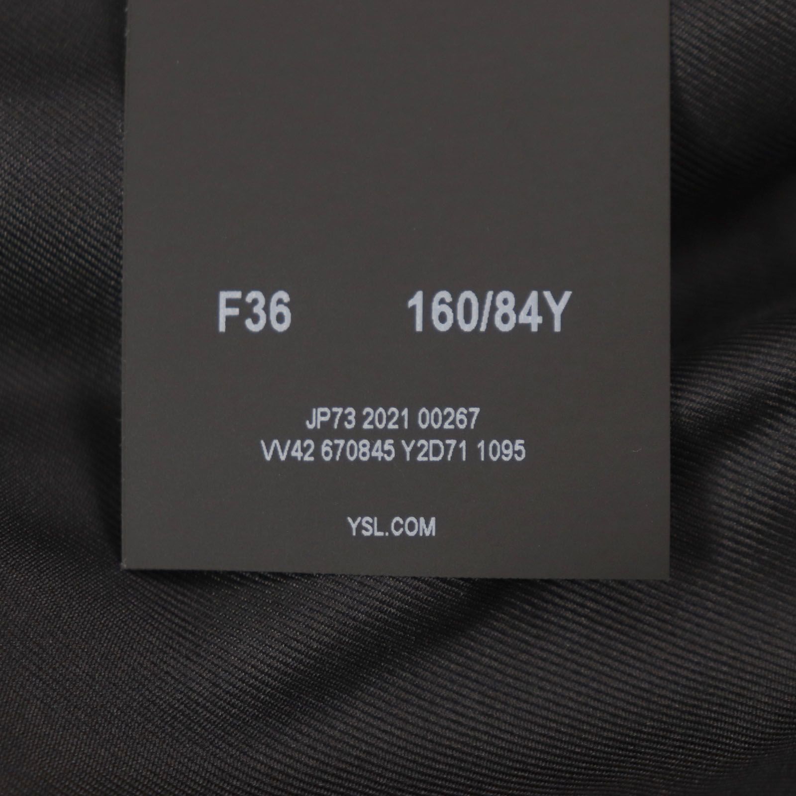 極美品▽SAINT LAURENT PARIS サンローランパリ 22SS 670845 シルク100  