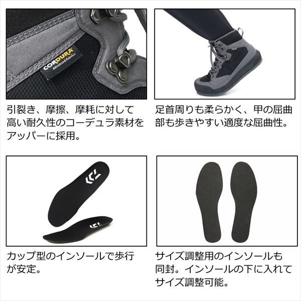 フェルトスパイク グレー