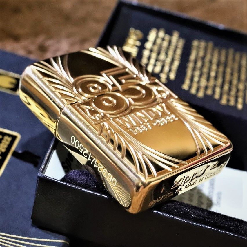 限定ZIPPO WINDY85周年記念 世界12500個限定生産 ウインディ 金 限定ジッポ レアジッポ アーマー 金タンク ゴールドユニット  ウィンディ 希少 windy 特別ジッポ