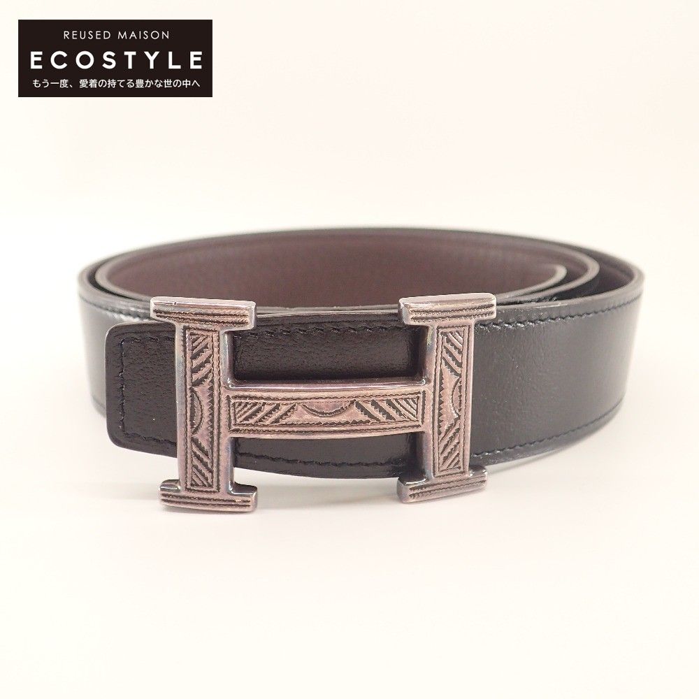 HERMES エルメス 【美品】Ag925 トゥアレグバックル カーフ/トゴ 