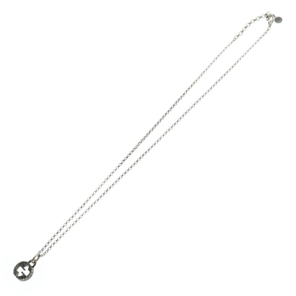 GUCCI グッチ インターロッキング GGネックレス シルバー