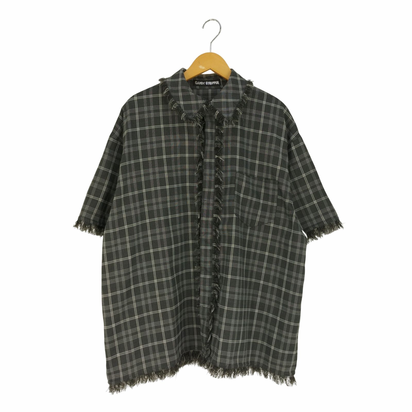 キャンディストリッパー Candy Stripper CND CHECK FRINGE SHIRT