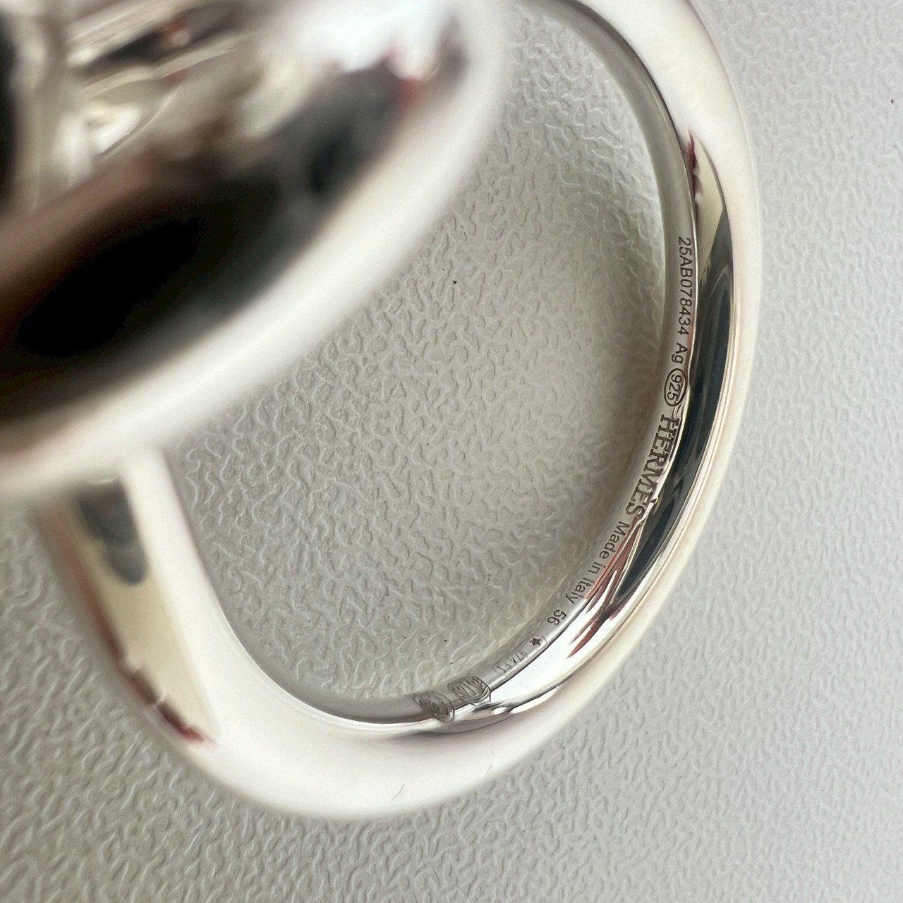 Hermès エルメス Echappee 56 エシャペ シルバー925 1000 メンズ WWW_SHINETEETH_COM