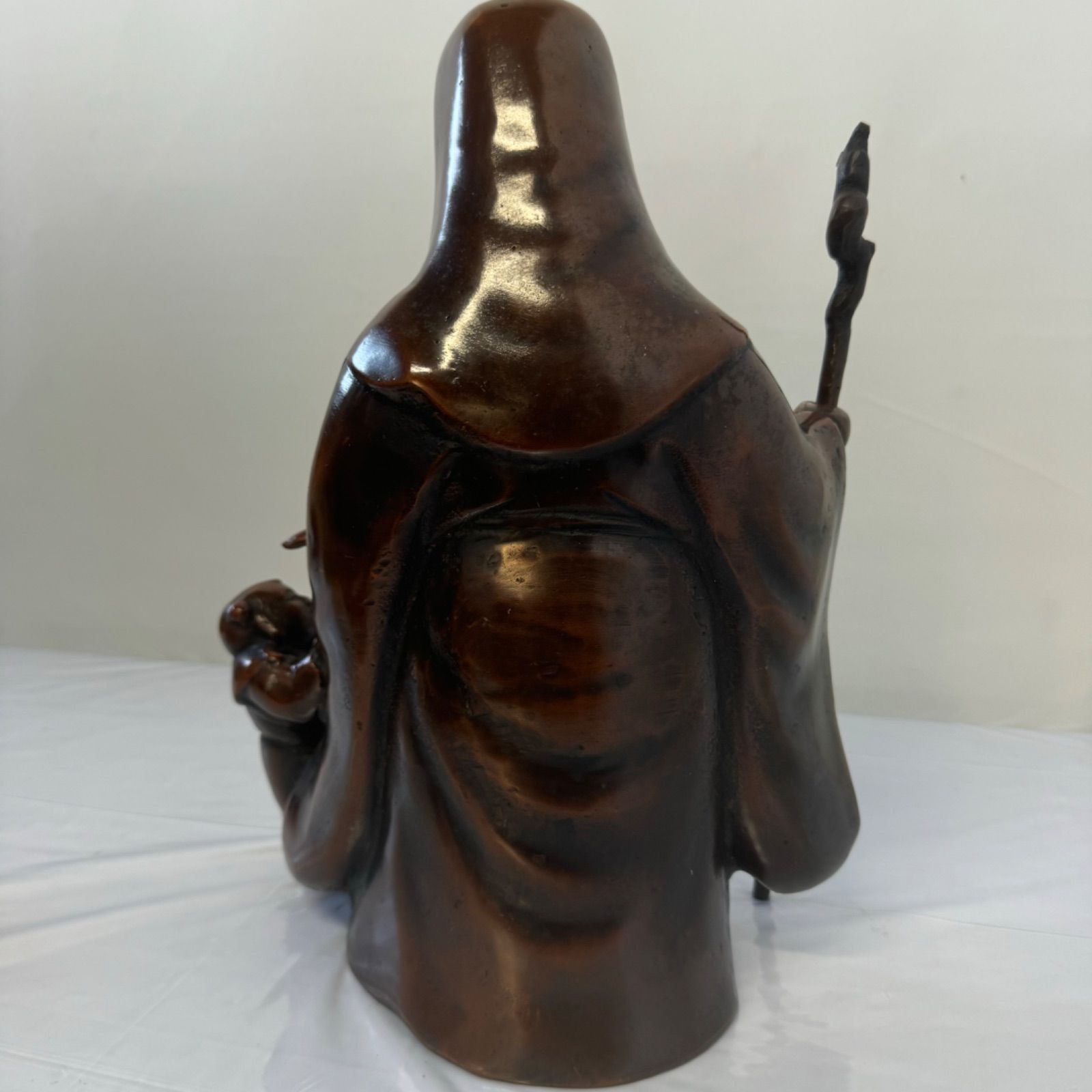 寿老人 鋳物 置物 七福神 仙人 金属工芸 縁起物 長寿 財運 神仙 神