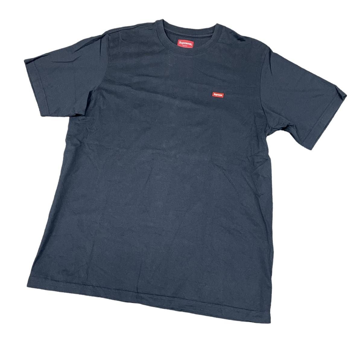 supreme small box logo Tシャツ ネイビーM - メルカリ