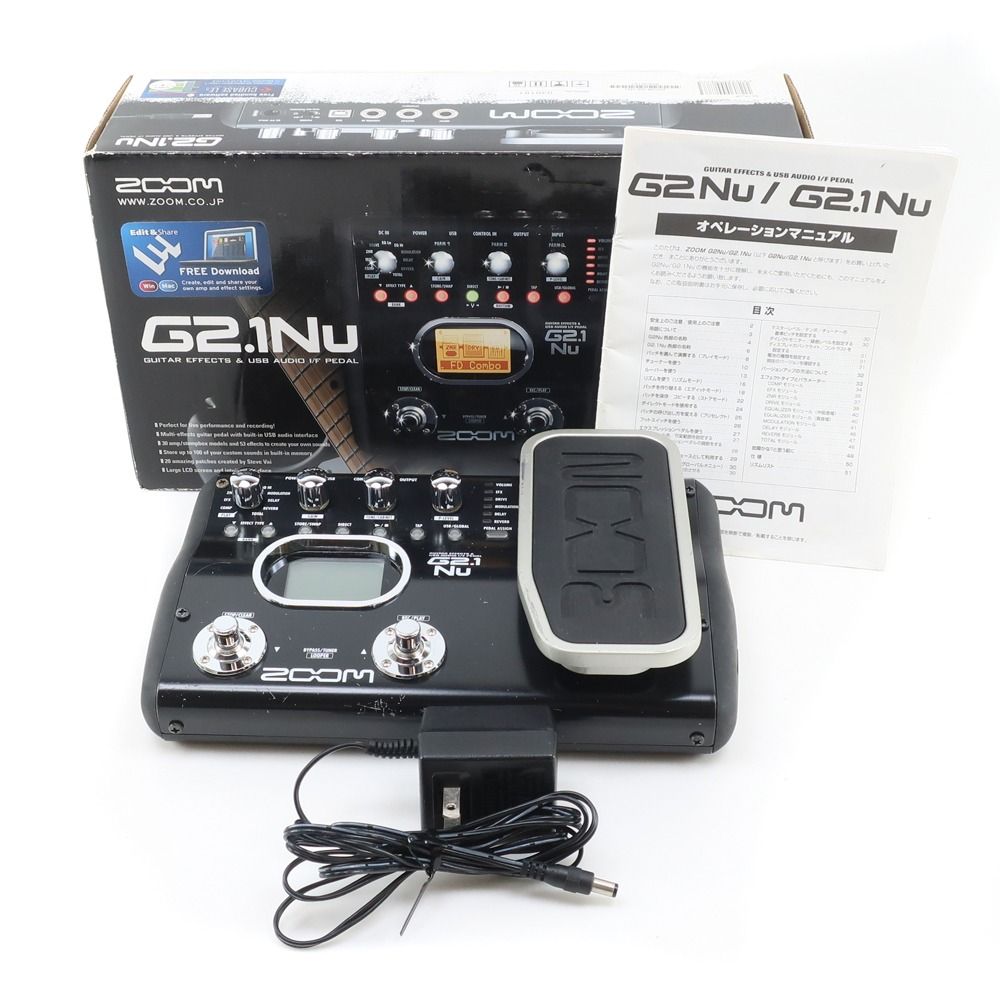 ★ZOOM G2.1Nuエフェクター Zoom G2.1Nu Multi-Effect Guitar Pedal with USB Interface