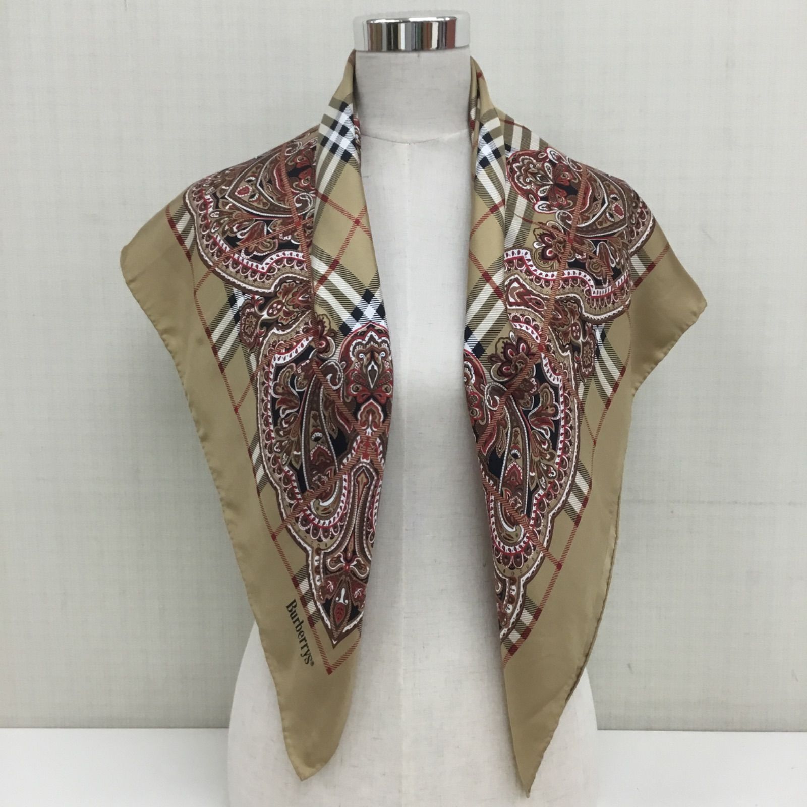 美品☆ バーバリー 大判スカーフ／Burberry ノヴァチェック +