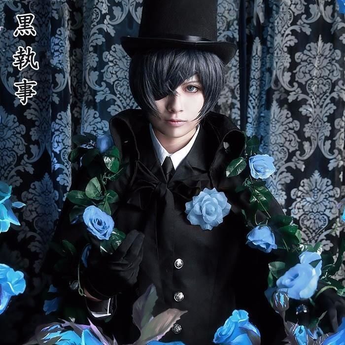 シエル コスプレ衣装 黒執事 豪華セット 葬式礼服 メンズスーツ シエル?ファントムハイヴ マダム コウ 葬式 cosplay コスチューム la120n1n